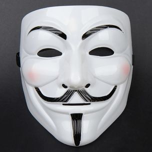 Maska anonymous V jak Vendetta - biała