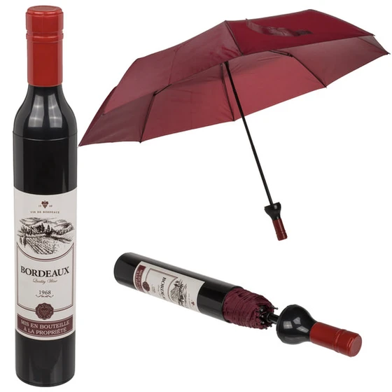 Parasolka w butelce wina