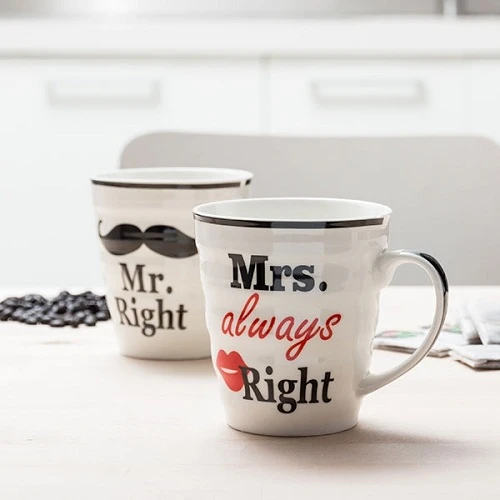 Kubki Mr. Right i Mrs. always Right