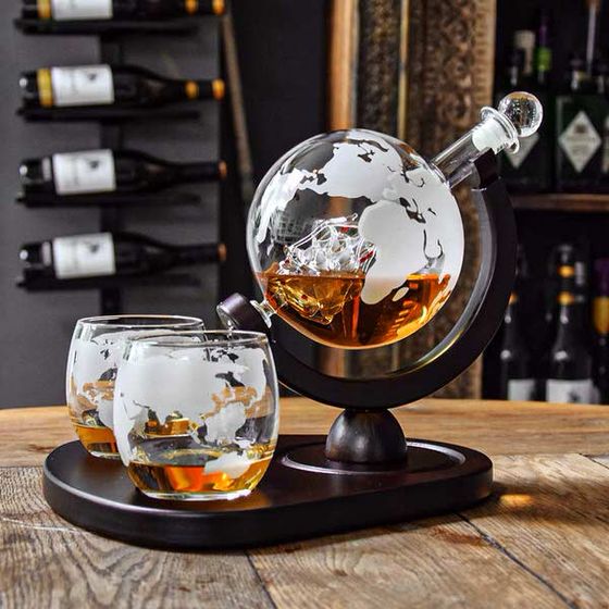 Karafka Globus z dwoma szklankami Deluxe