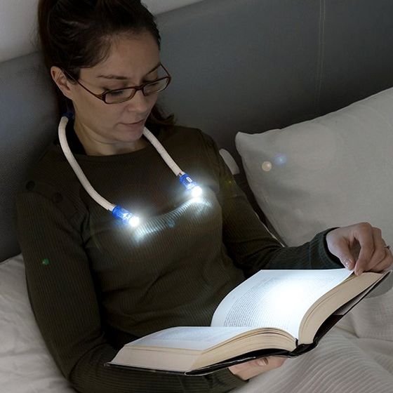 Lampka LED na szyję do nocnego czytania
