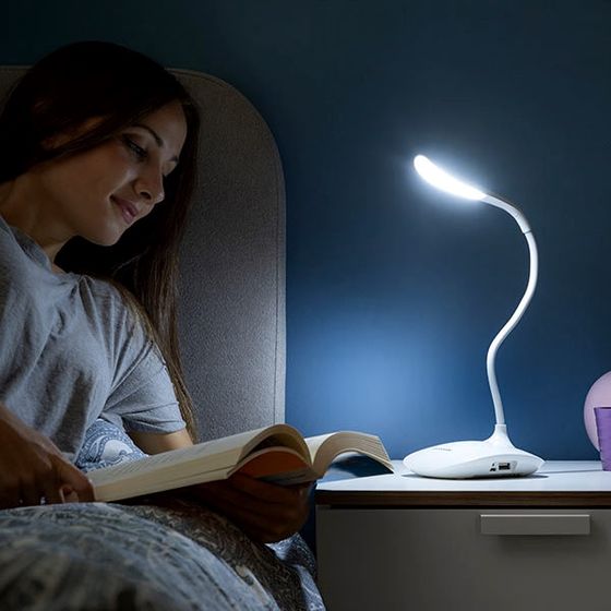 Bezprzewodowa lampka biurkowa LED Lum2Go