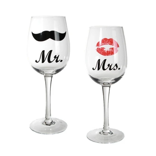 Kieliszki do wina Mr i Mrs