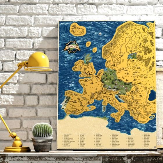 Mapa zdrapka Europa Deluxe