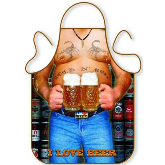 Fartuszek kuchenny I love beer